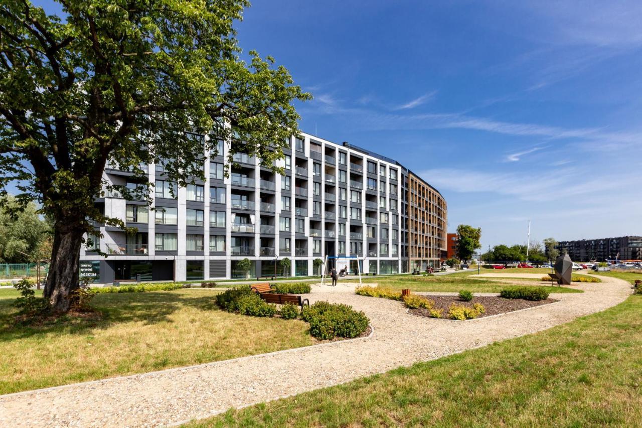 Chlebova - Riverside View Terrace, Free Parking, Gym & Kidsplay By Downtown Apartments Gdansk Exterior photo